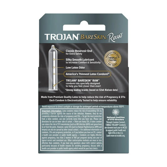 Trojan Bareskin Raw 3-Pack