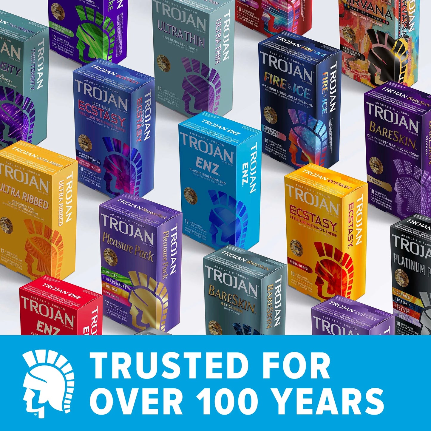 Trojan Charged w/Intensified Lubricant Condoms (3 pack)