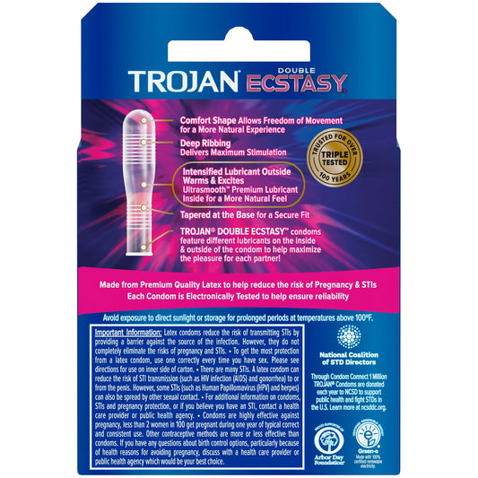 Trojan Double Ecstasy Latex Condoms (3)