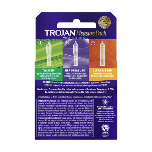 Trojan Pleasure Pack 3-Pack