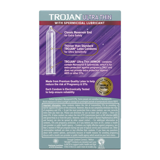 Trojan Sensitivity Ultra Thin (12pk)