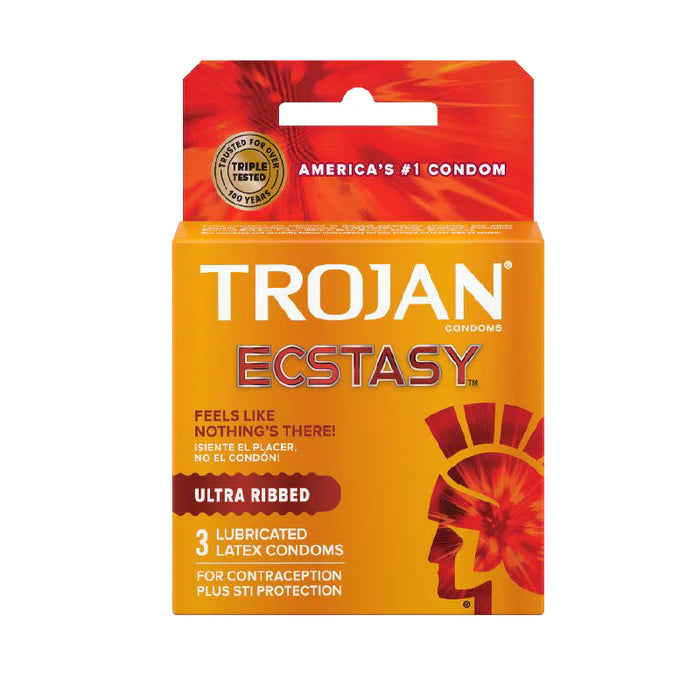 Trojan Ultra Ribbed Ecstasy (3pk)
