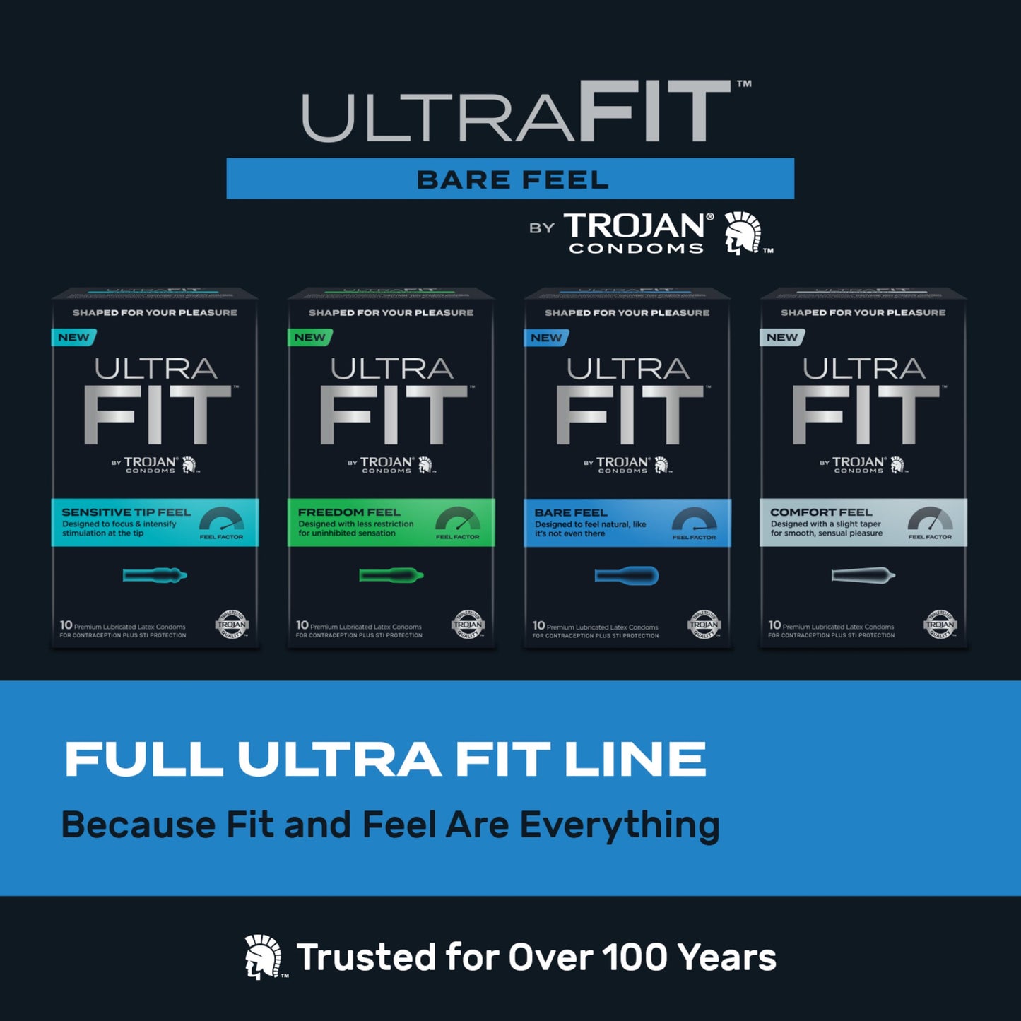 Trojan Ultrafit Bare Feel 10 ct.