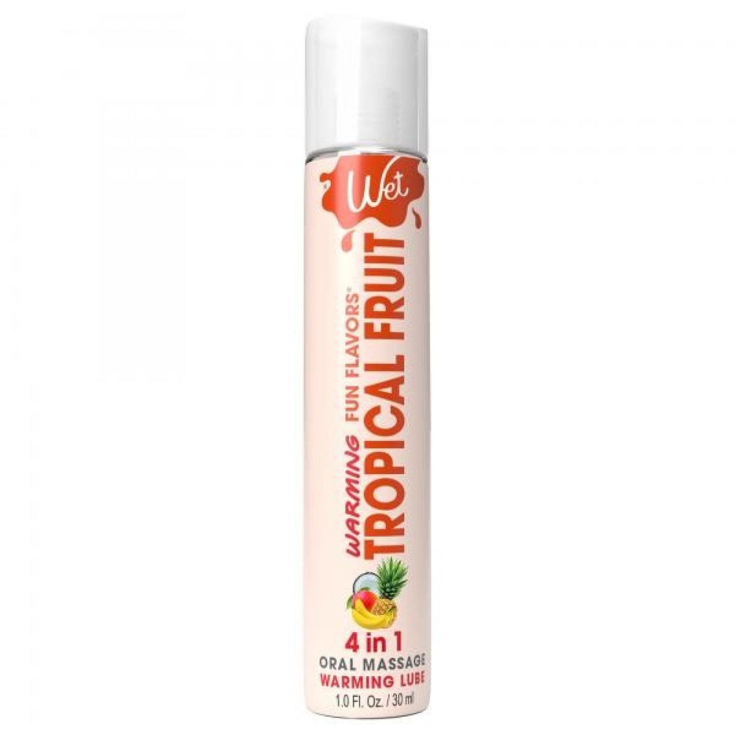 Wet Warming Fun Flavors - Tropical Fruit - 4 in 1 Lubricant 1 Oz