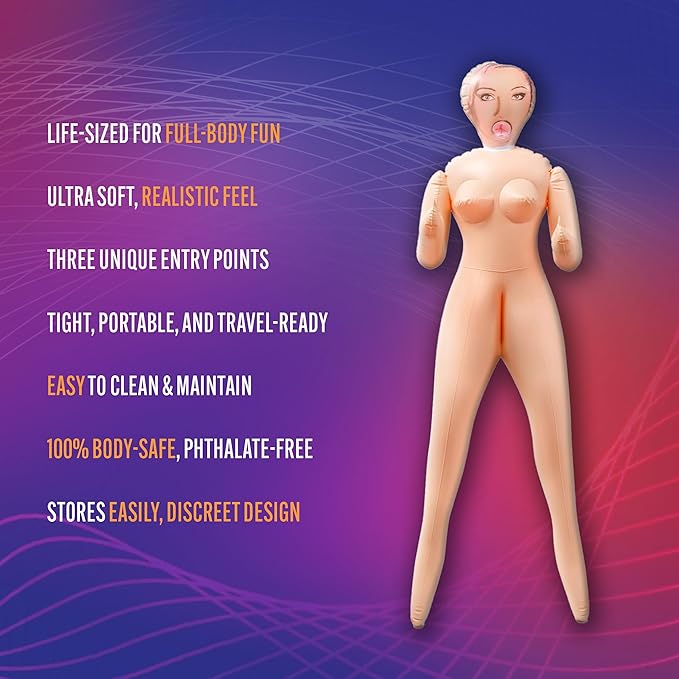 X5 Men Sweet Jasmine Sex Doll Inflatable Beige