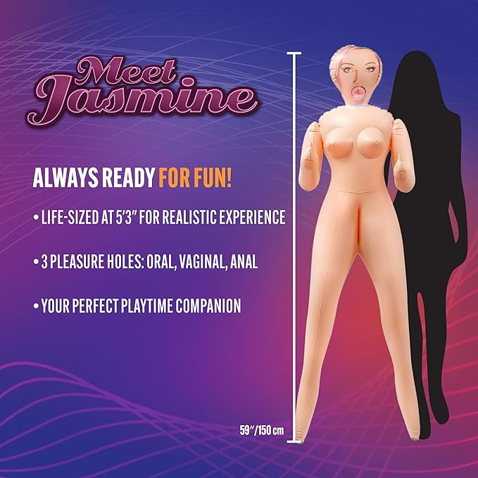 X5 Men Sweet Jasmine Sex Doll Inflatable Beige