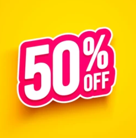 50% Off Sale