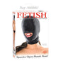 Fetish Fantasy Series Spandex Open Mouth Hood Black