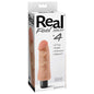 Real Feel Lifelike Toyz No. 4 Realistic 6.5 in. Vibrating Dildo Beige