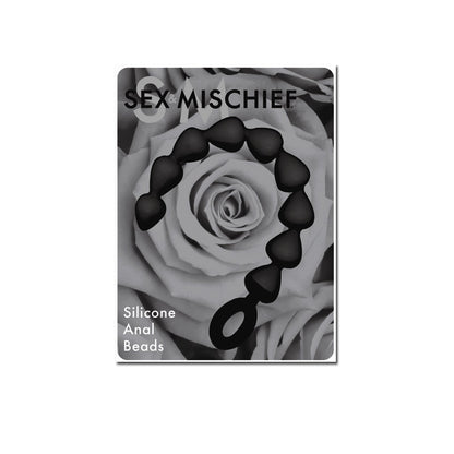 S&M Black Silicone Anal Beads