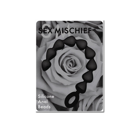 S&M Black Silicone Anal Beads