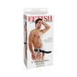 Fetish Fantasy Series 8 in. Vibrating Hollow Strap-On Black