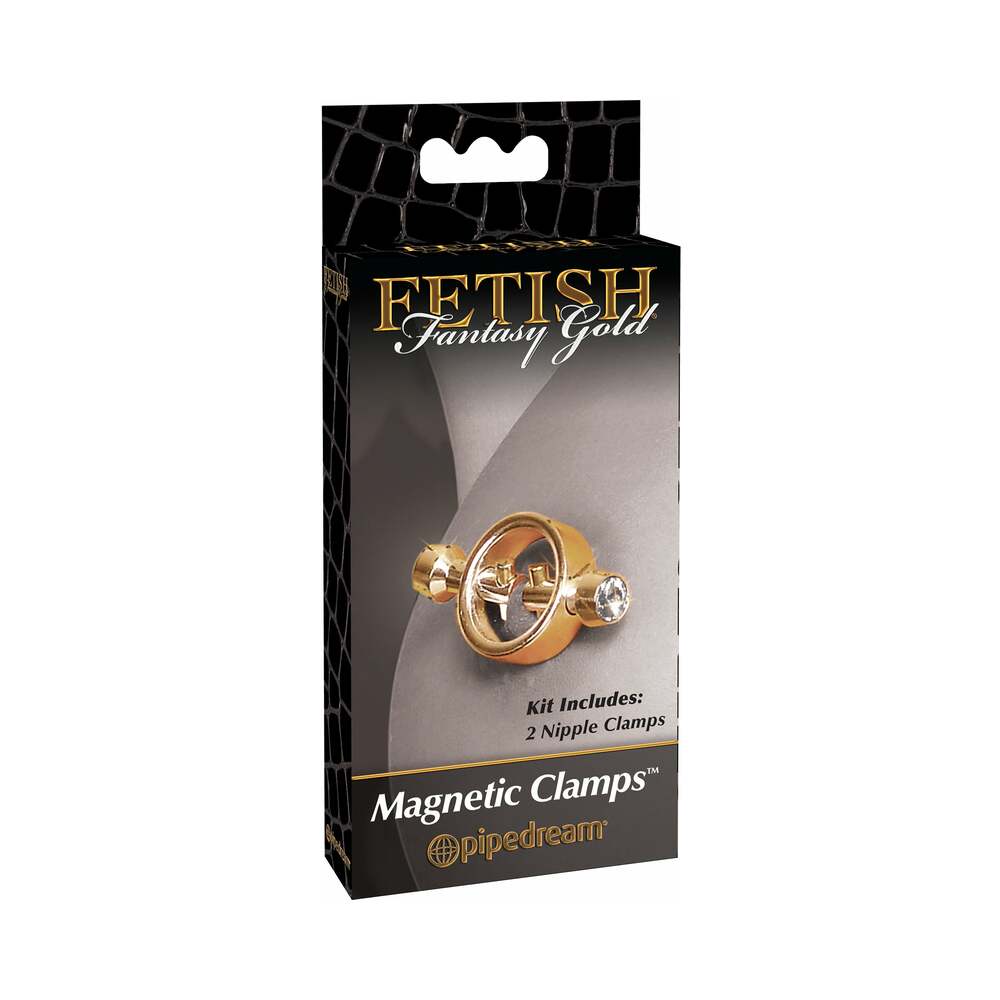 Fetish Fantasy Gold Magnetic Nipple Clamps Gold