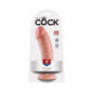 King Cock 8 in. Cock Realistic Dildo With Suction Cup Beige