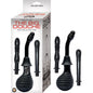 The Big Douche For Vaginal & Anal Use With 3 Unique Attachments (Black)