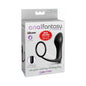 Anal Fantasy Collection Silicone Ass-Gasm Vibrating Cockring & Plug Black
