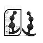 Luxe Be Me 3 Silicone Anal Beads Plug Black