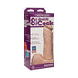 Vac-U-Lock - 8 Inch Realistic Cock White