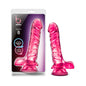 B Yours Basic 8 Realistic 9 in. Dildo with Balls Pink