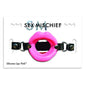 Sportsheets Sex & Mischief Silicone Lips Adjustable Open-Mouth Gag Pink