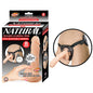 Natural Realskin Squirting Penis W/Adjustable Harness 8in Flesh