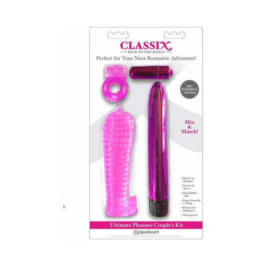 Classix 4-Piece Ultimate Pleasure Couple's Kit Pink