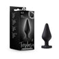 Temptasia 'Spank Me' Silicone Anal Plug with Heart-Shaped Base Black