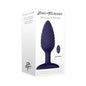 Zero Tolerance Wicked Twister Textured Vibrating Silicone Anal Plug Purple