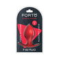 Forto F-60 Spade Silicone Anal Plug Small Red