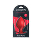 Forto F-60 Spade Silicone Anal Plug Large Red