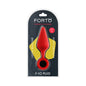Forto F-10 Silicone Anal Plug with Pull Ring Large Red