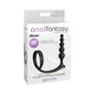 Anal Fantasy Collection Silicone Ass-Gasm Cockring Anal Beads Black