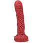 Tantus Groove Textured Dildo True Blood Red (bag)