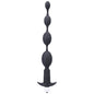 Tantus Vibrating Progressive Beads Vibrating Beaded Anal Plug Black