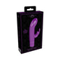 Royal Gems Dazzling Rechargeable Silicone Miniature Rabbit Vibrator Purple
