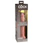 King Cock Elite 9 in. Dual Density Silicone Cock Realistic Dildo With Suction Cup Beige