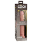 King Cock Elite 10 in. Dual Density Silicone Cock Realistic Dildo With Suction Cup Beige