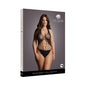 Le Desir Strappy Lace Teddy Black Queen Size