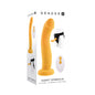 Gender X Sweet Embrace Vibrating 7 in. Dildo and Jock-Style Strap-On Harness Set Yellow/Black