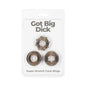 Powerbullet Got Big Dick Super-Stretch Cockrings 3-Pack Smoke