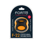 Forto F-22 Liquid Silicone Cock & Ball D-Ring Medium Black