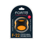 Forto F-22 Liquid Silicone Cock & Ball D-Ring Large Black