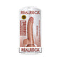 RealRock Realistic 6 in. Curved Dildo With Balls and Suction Cup Tan