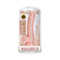 RealRock Realistic 7 in. Curved Dildo With Balls and Suction Cup Beige
