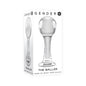 Gender X The Baller Round Glass Anal Plug Clear