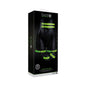 Ouch! Glow in the Dark 5-Piece Bonded Leather Thigh & Handcuffs With Belt Restraint Neon Green S/M