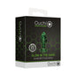 Ouch! Glow in the Dark Glass Anal Plug Clear/Green Small