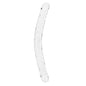 RealRock Crystal Clear Double Dong 18 in. Dual-Ended Dildo Clear