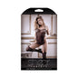 Sheer Royal Treatment Gartered Rhinestone Detail Teddy Bodystocking Black O/S