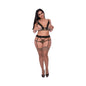 Magic Silk Purrrfect Balconette Bra & Garter Panty Leopard Queen
